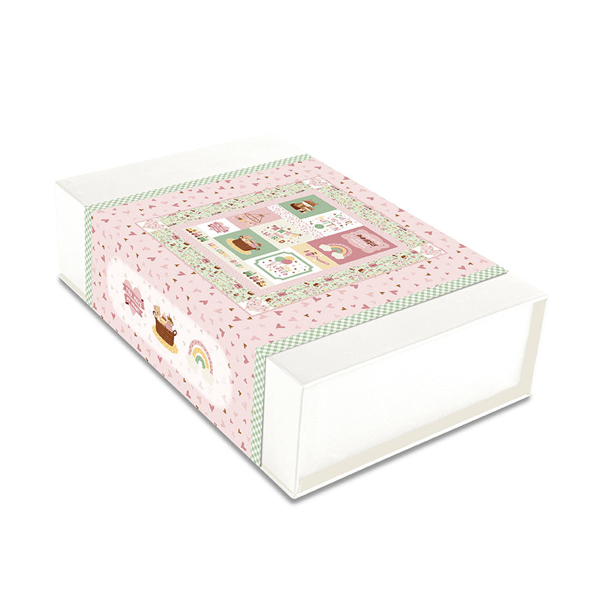 Reserve Now: Baby Girl Cute as a Button Panel Boxed Quilt Kit by Lori Whitlock