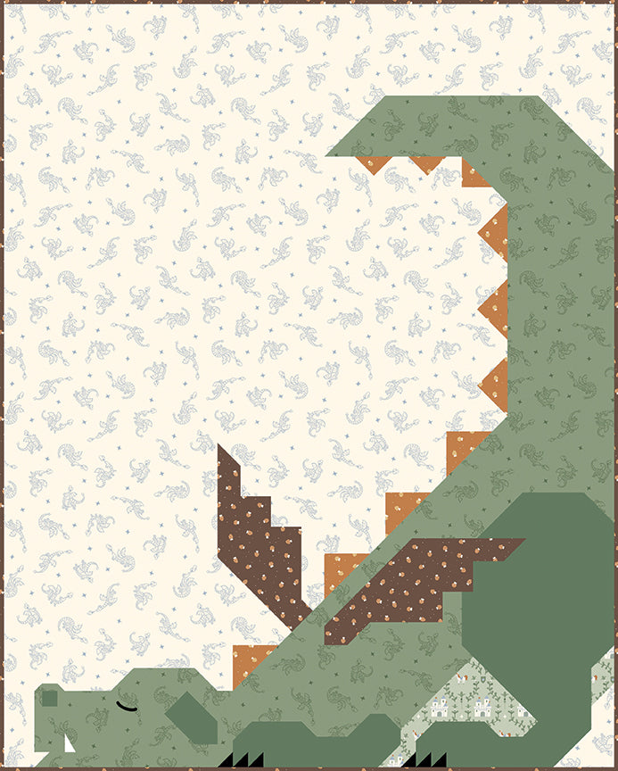 Ships in April- Faraway Kingdom Dragon Dreams Boxed Quilt Kit by Natalia Juan Abello for Riley Blake Designs   "40x50"