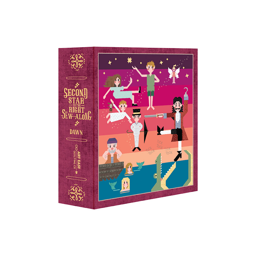 Second Star to the Right Peter Pan Quilt Kit (Dawn) by Riley Blake for Art East Sew Along Complete Kit  -Shipping in March