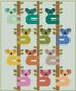 Koalas Quilt Kit by Elizabeth Hartman featuring Bella Solids Moda Fabrics 65 x 78