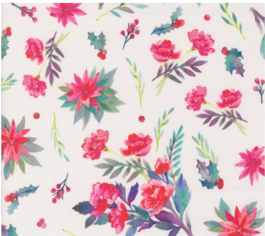 Love & Cheer Snowflake Fabric – 5 Yard Backing for the All is Calm Quilt Kit
