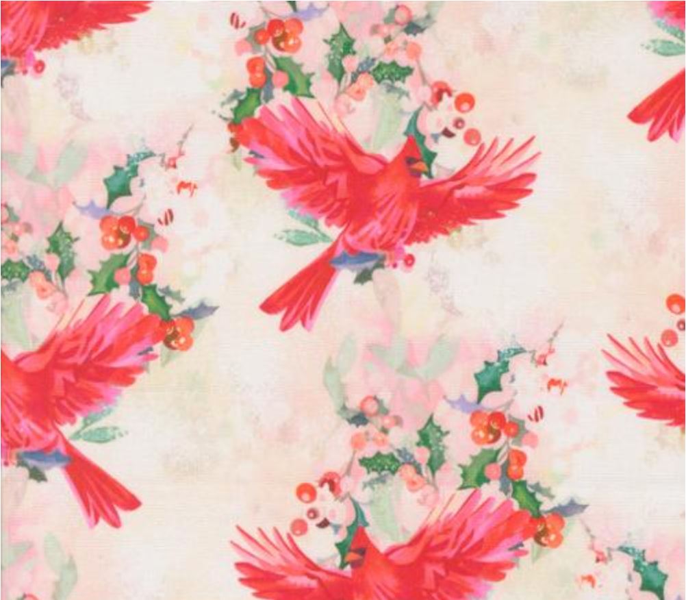 Love & Cheer Snowflake Fabric – 5 Yard Backing for the All is Calm Quilt Kit