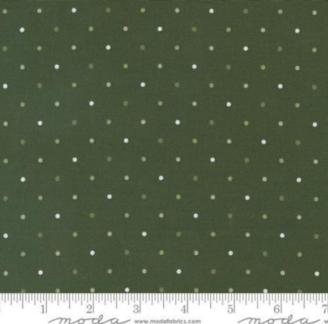 108” Magic Dot Green Wide Quilt Back – 3 Yard Bundle Continuous Cut – Moda Basics by Lella Boutique