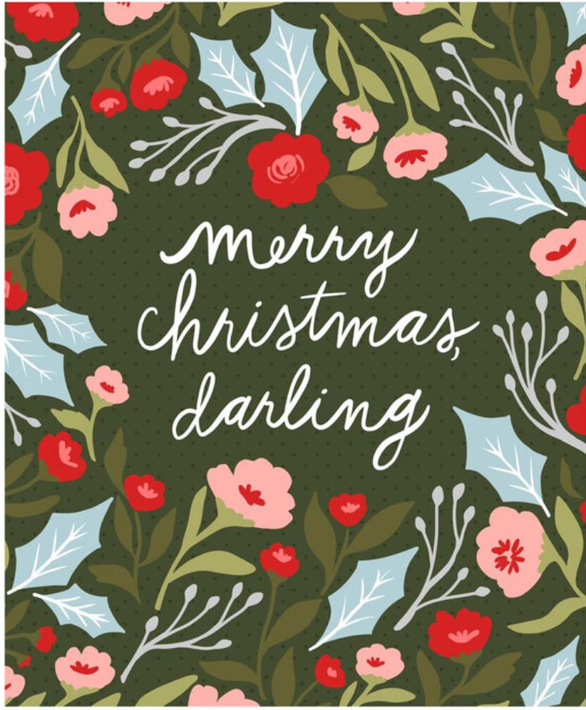 Berry and Pine - Merry Christmas Darling Panel by Lella Boutique- Reserve Now