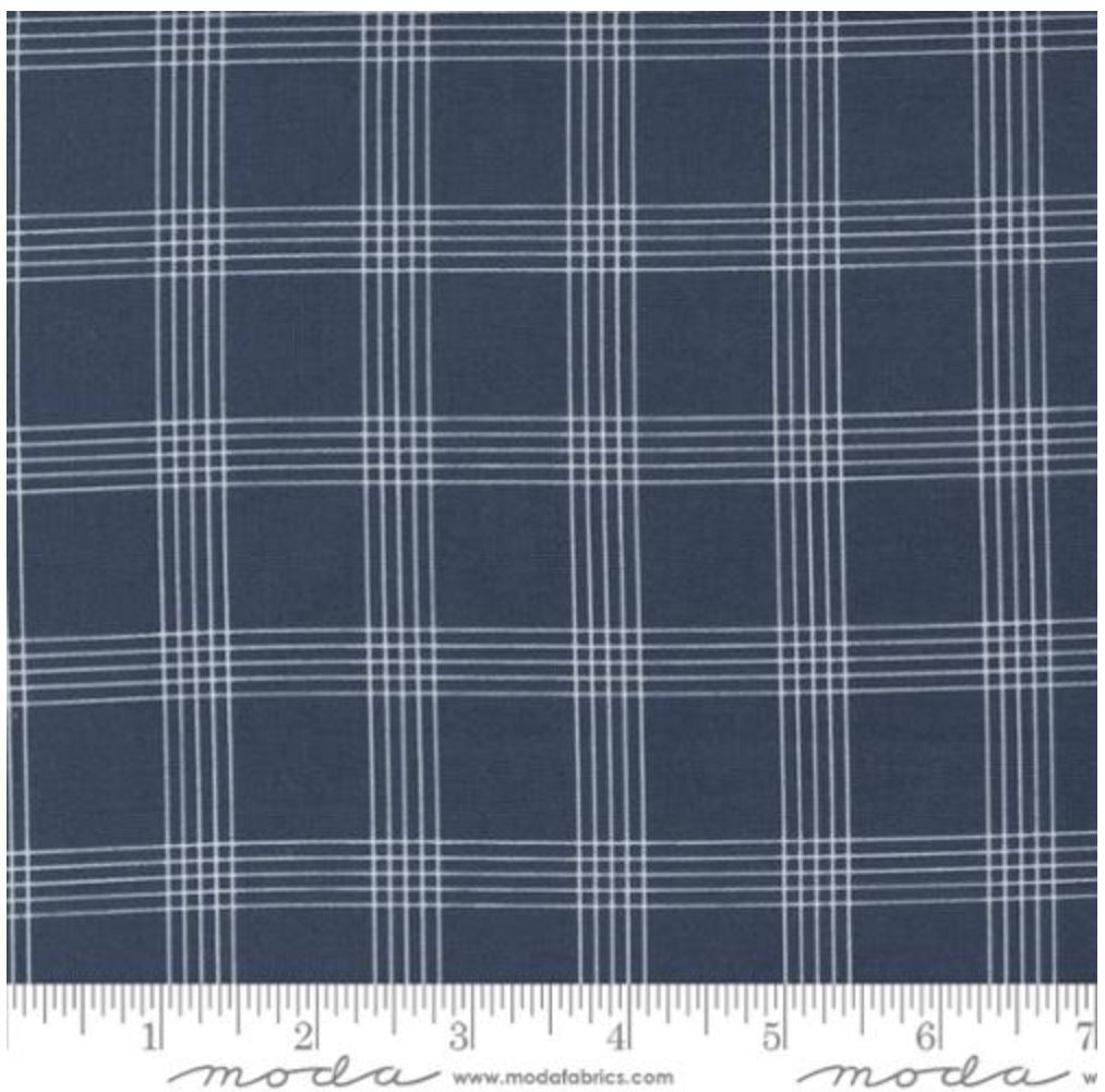 Reserve Your Hideaway Quilt Kit Backing Now! Nantucket Summer 55262-13 Navy by Camille Roskelley