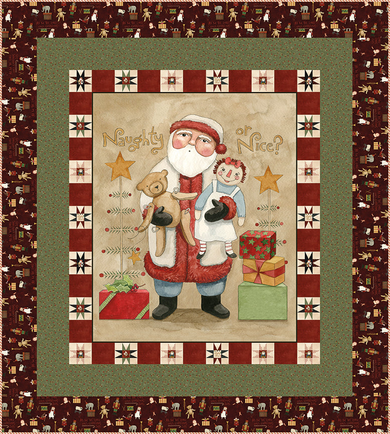Reserve Now - Naughty or Nice Quilt Kit by Teresa Kogut