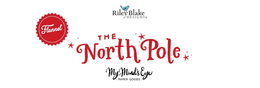 North Pole Panel Quilt Kit by My Mind’s Eye for Riley Blake – Flannel – Ships June 2026