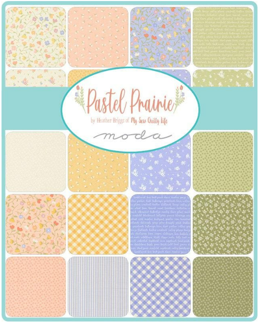 Pastel Prairie Mini Charm (42  2.5" SQ) by Heather Briggs for Moda