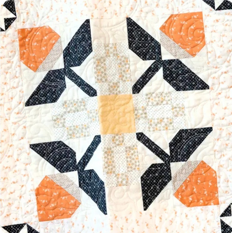 Pecan Blossoms Quilt Kit –Featuring Agatha Road by Fig Tree