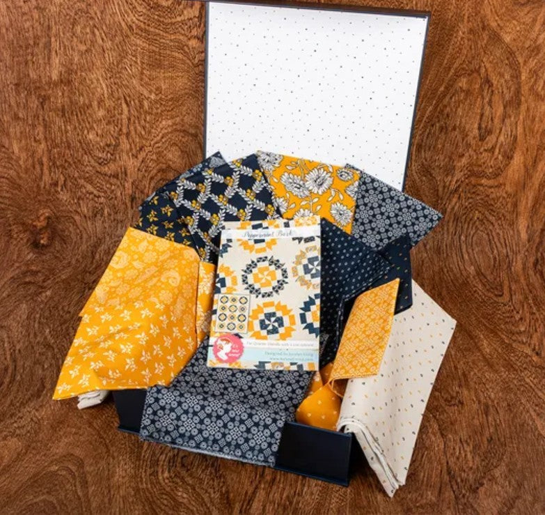 Peppermint Bark Quilt Kit Featuring Cheddar at Twilight by RBD Designers