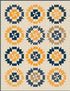 Peppermint Bark Quilt Kit Featuring Cheddar at Twilight by RBD Designers