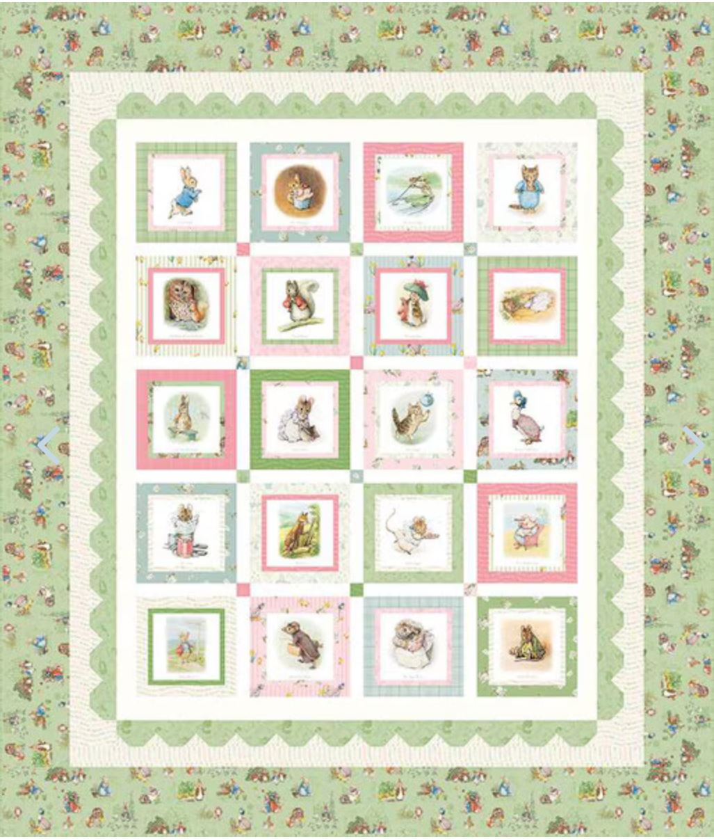 The Peter Rabbit and Friends Panel Quilt Boxed Kit