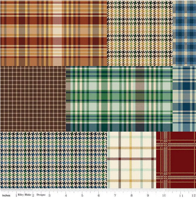 Picture Perfect Quilt Kit – Plaid-Venture Club by Riley Blake | 56" x 72" Hunting, Fishing & Nature Quilt Kit -Ships in Nov/Dec