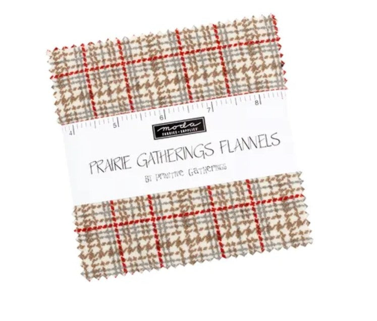 Prairie Gatherings Flannels 5 inch Charm Pack -Primitive Gatherings -August Ship Date