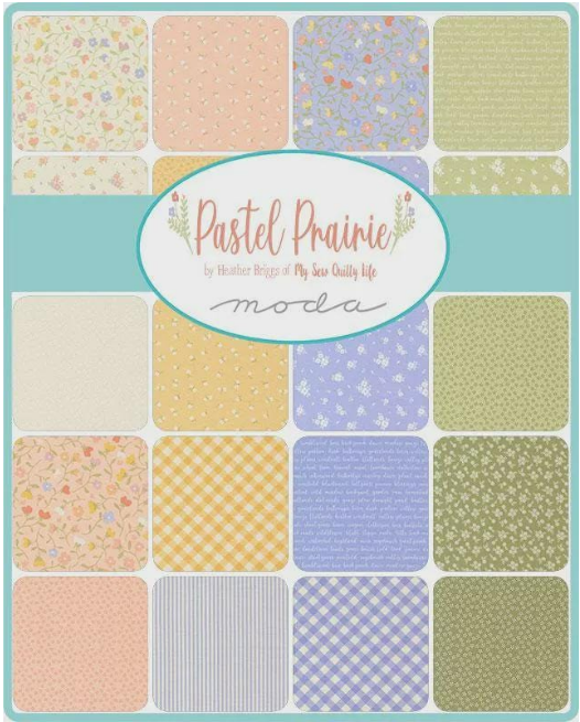 Primrose Path Quilt Kit Featuring Pastel Prairie Panel 64x76 by Heather Briggs from My Sew Quilty Life for Moda