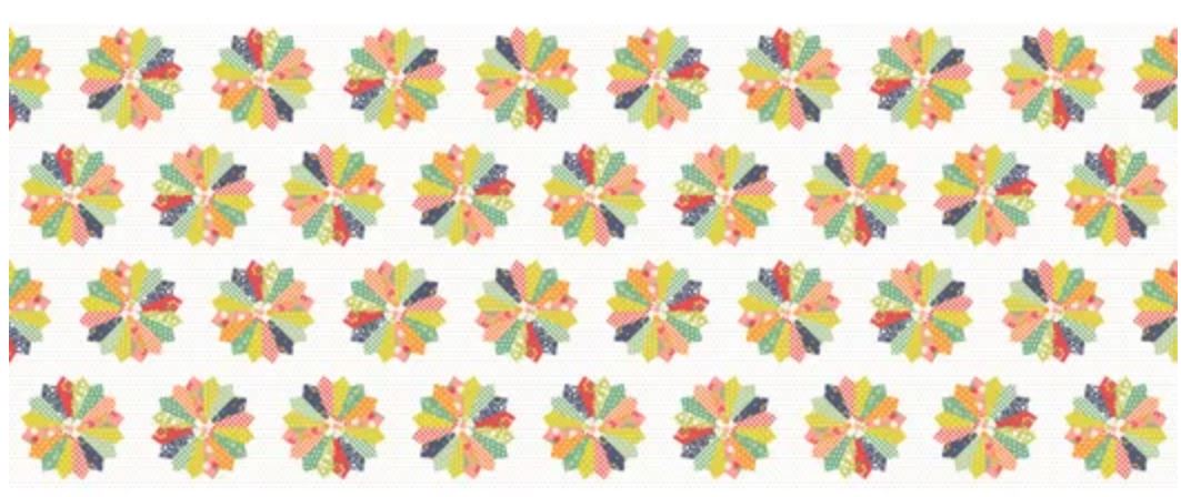 Raspberry Summer by Sherri & Chelsi 60 inch Dresden Cheater Print
