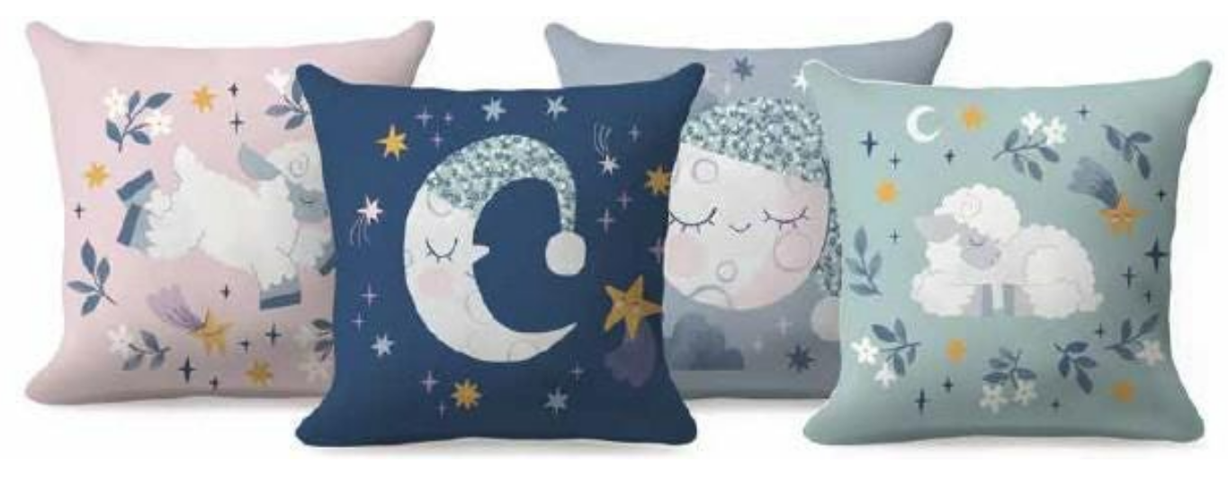 Sleep Tight Little Star Panel Quilt Kit 68" x 68" from Twinkle Little Star collection by Natalia Juan Abello for Riley Blake Designs