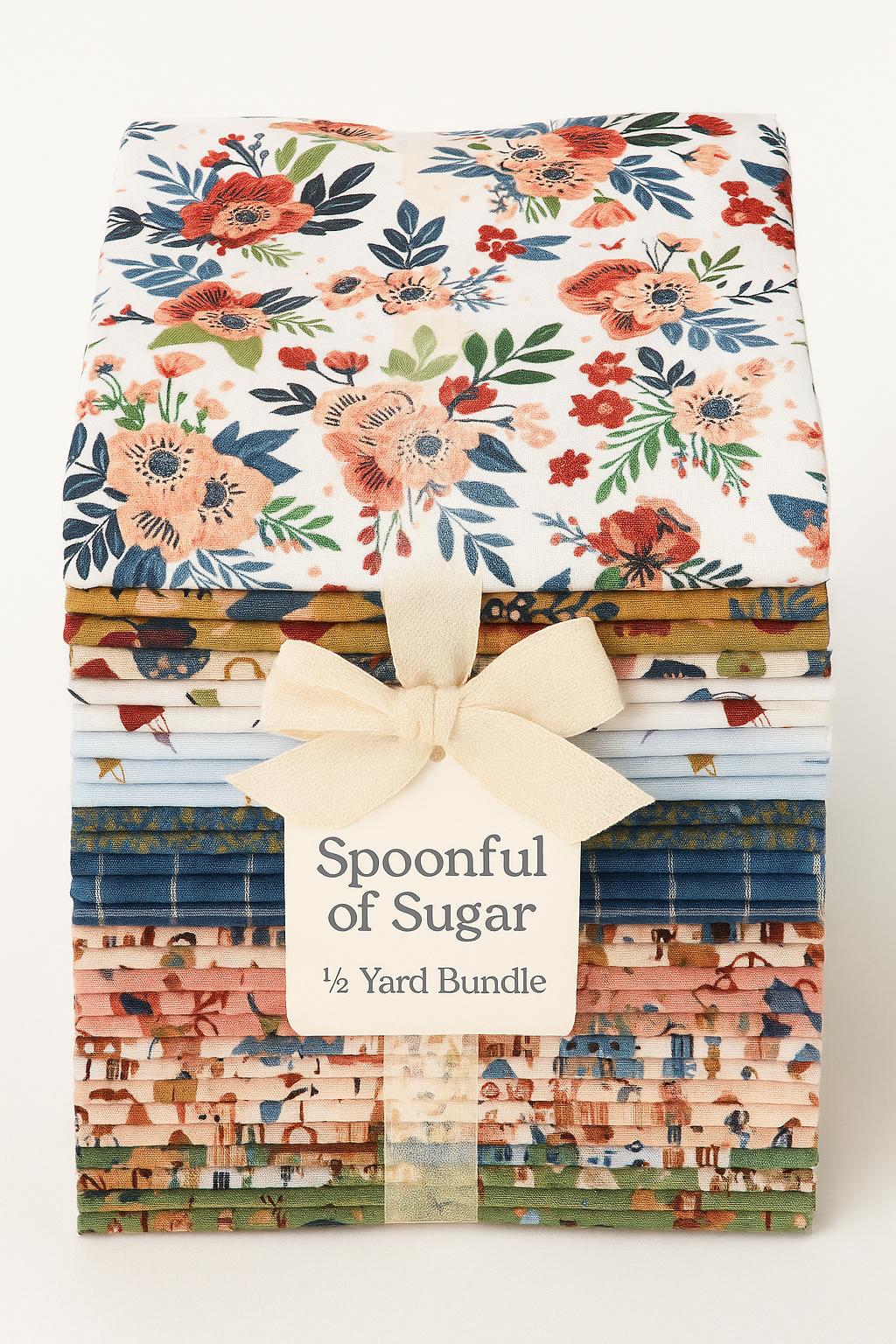 A Spoonful of Sugar – A Spoonful of Sugar – 1/2 Yard Bundle (25 Prints)– Jennifer Long for Riley Blake Designs- Ships in February