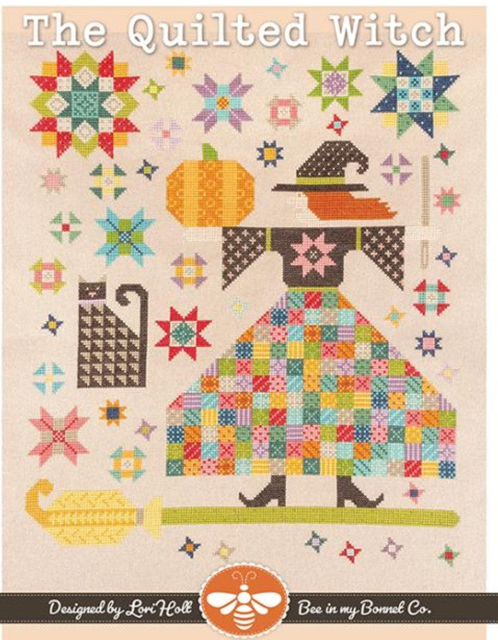 The Quilted Witch Cross Stitch  by Lori Holt, published by It's Sew Emma -ISE 4014