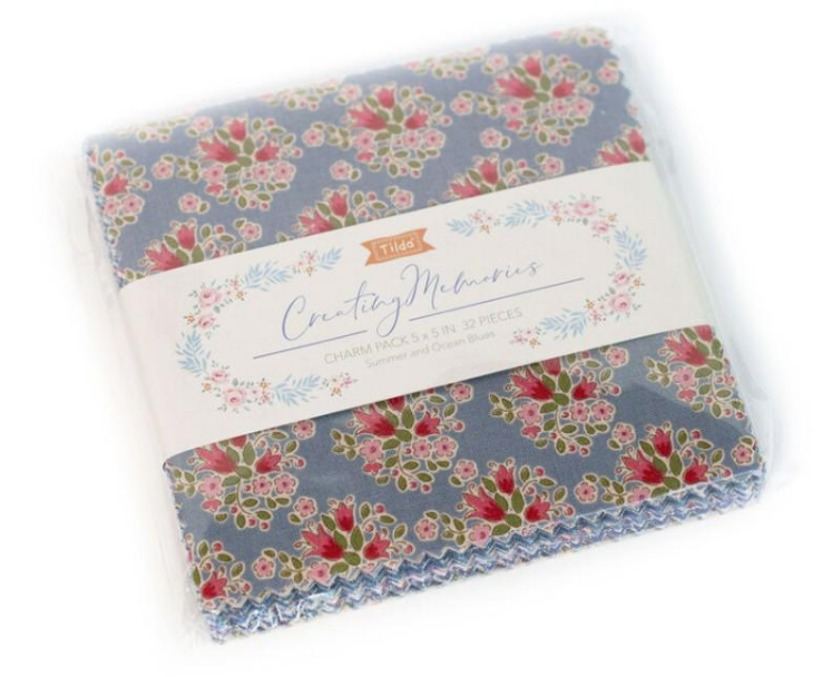 Tilda Fabrics Creating Memories Summer 5- Inch Charm Pack