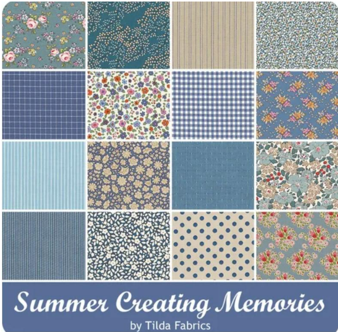 Tilda Fabrics Creating Memories Summer 5- Inch Charm Pack
