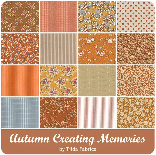 Tilda Fabrics Autumn Creating Memories 5 Inch Charm Pack