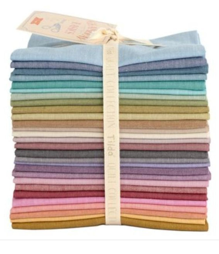 Tilda Chambray Basics 28 FQ Set by Tone Finnanger for Tilda