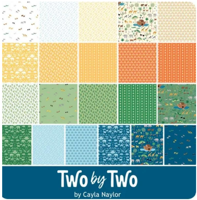 Two by Two Fat Quarter Bundle – 21 Pieces – Cayla Naylor for Riley Blake Designs