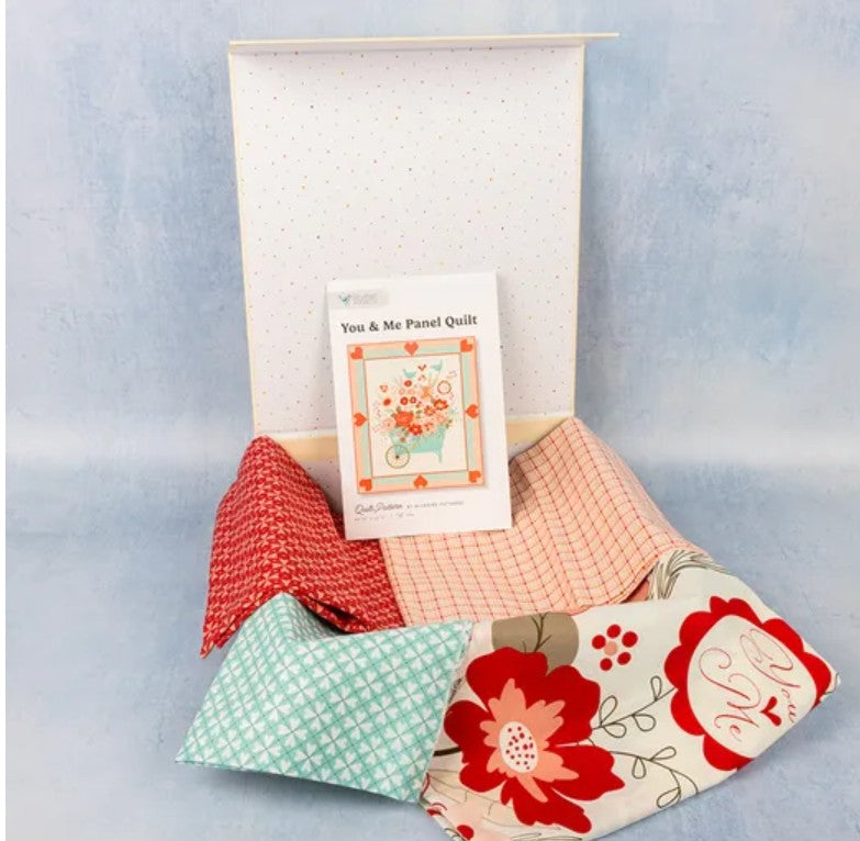 You & Me Panel Boxed Quilt Kit by Sandy Gervais 45.5x53.25
