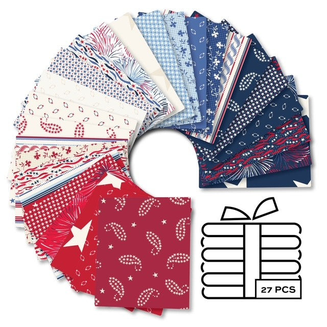 PREORDER – Americana Fat Quarter Bundle by Andover Fabrics – 27 Cuts (Ships March 2026)