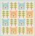 Animal Park Fun Baby Bear Quilt Kit by Stacy Iest Hsu- Ships in January
