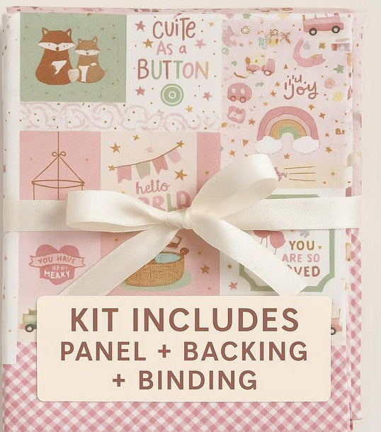 Baby Quilt Kit-  It’s a Girl Riley Blake Designs by Lori Whitlock 35.5” x 43” includes backing