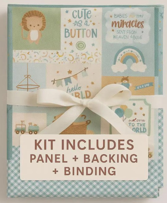 Baby Quilt Kit It’s a Boy Riley Blake Designs by Lori Whitlock 35.5” x 43” Includes backing