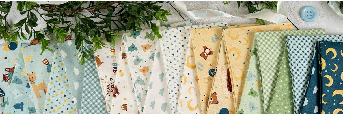 American Jane Row by Row Baby Quilt Kit – Baby Boy by Lori Whitlock for Riley Blake Designs (58” x 58”)