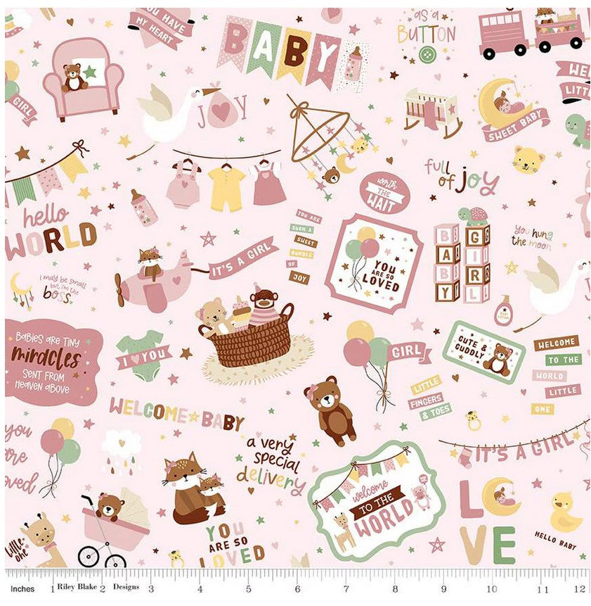 Baby Girl Fat Quarter Bundle – Lori Whitlock for Riley Blake – 21 FQs