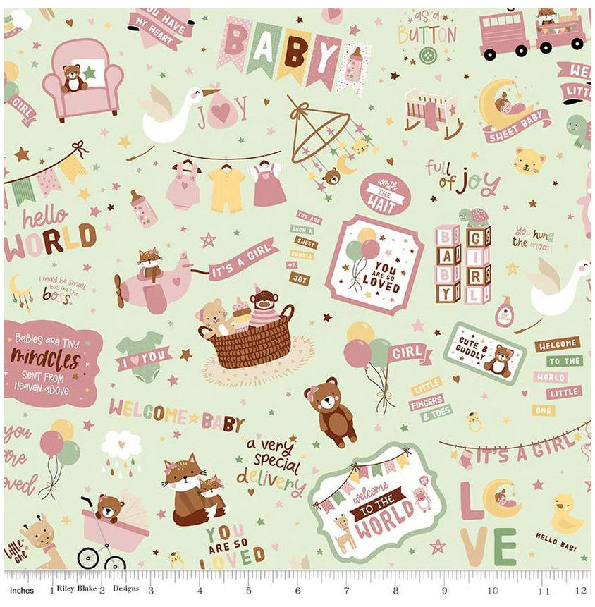 Baby Girl Fat Quarter Bundle – Lori Whitlock for Riley Blake – 21 FQs
