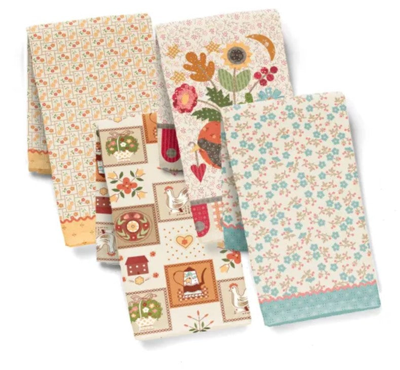 Preorder–Arriving July 2026 |Baked with Love HD18120-PANEL-PANEL Home Dec Dish Towel Panel by Lori Holt for Riley Blake Designs