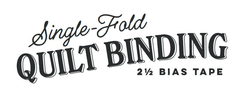 2.5” Bias Quilt Binding – Black Stripe Ready-Made Cotton Binding, Sold by the Yard