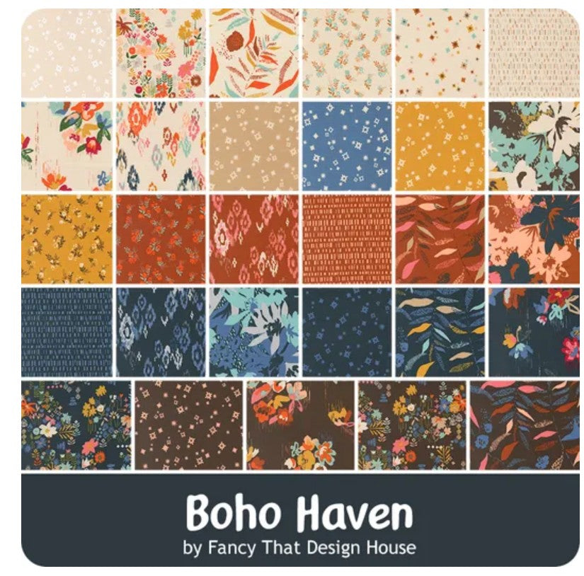 Boho Haven Fat Quarter Bundle (29 Fat Quarters)– Fancy That Design House for Moda Fabrics-Ships in January