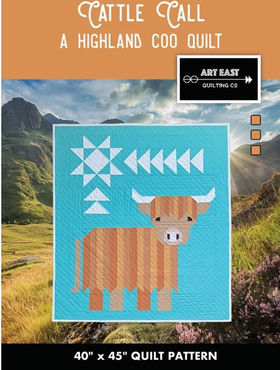 Cattle Call Quilt Kit by Art East Quilting Co. 40x45 -  The Cattle Call quilt kit is udderly adorable!