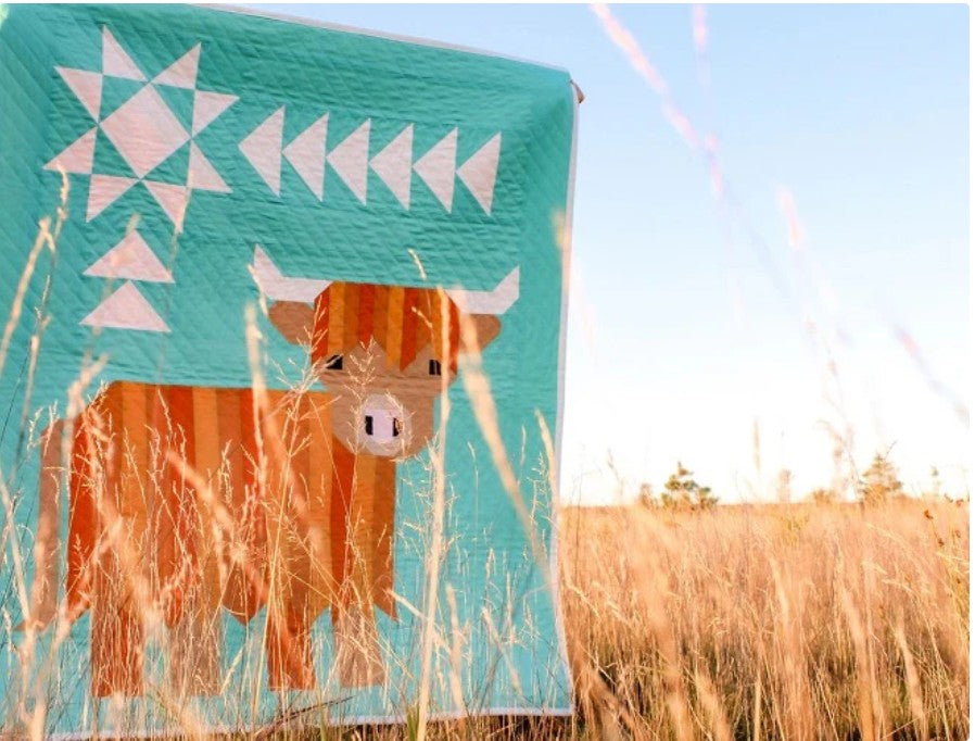 Cattle Call Quilt Kit by Art East Quilting Co. 40x45 -  The Cattle Call quilt kit is udderly adorable!