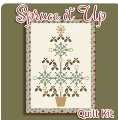 Spruce It Up Quilt Kit Boxed Kit by Sandy Gervais for Riley Blake Designs – 59 1/2" x 80 1/2" – Ships June 2026
