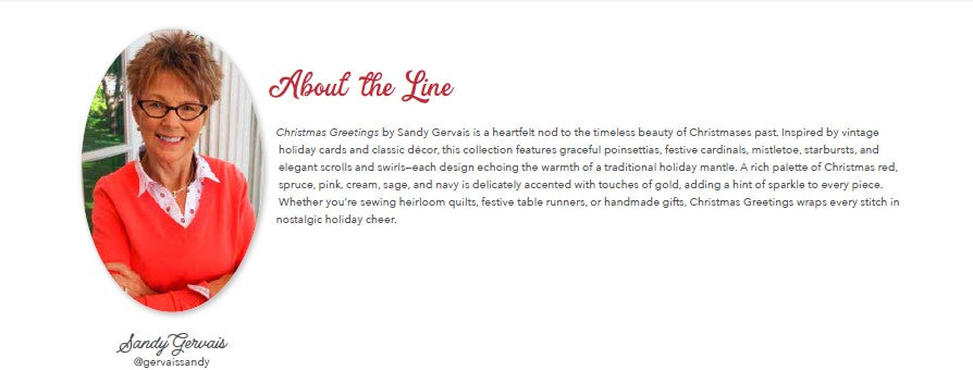 Christmas Greetings Fat Quarter Bundle by Sandy Gervais for Riley Blake Designs – 24 Fat Quarters – Shipping in May