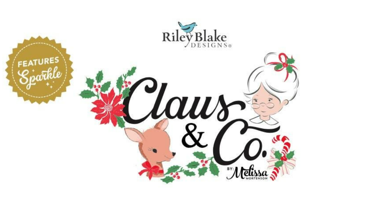 Coming Soon -Claus & Co Fat Quarter Bundle by Melissa Mortenson for Riley Blake Designs – 24 Fat Quarters