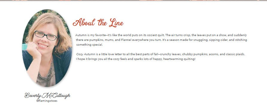 Cozy Autumn Boxed Quilt Kit by Beverly McCullough for Riley Blake Designs – 79” x 79” – Ships July 2026