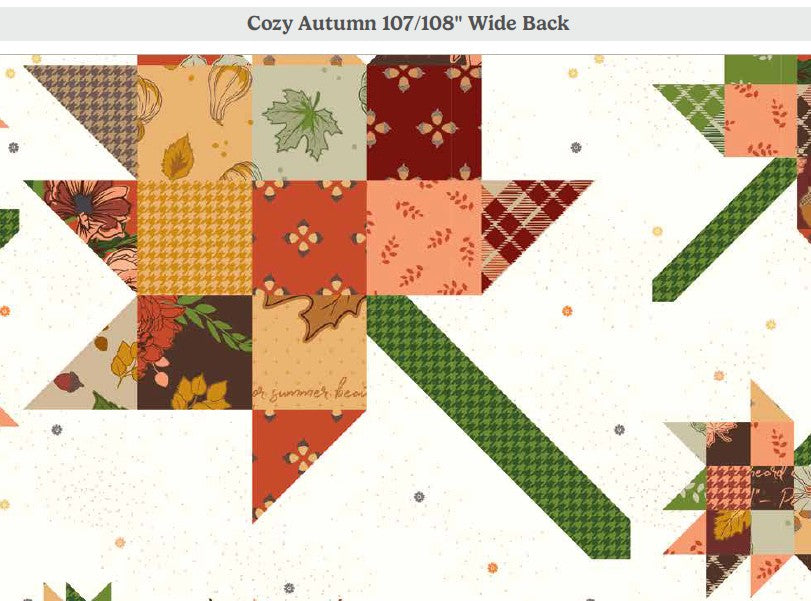 Wide Back Cozy Autumn WB17878-MULTI Sold by the Yard – Ships July 2026