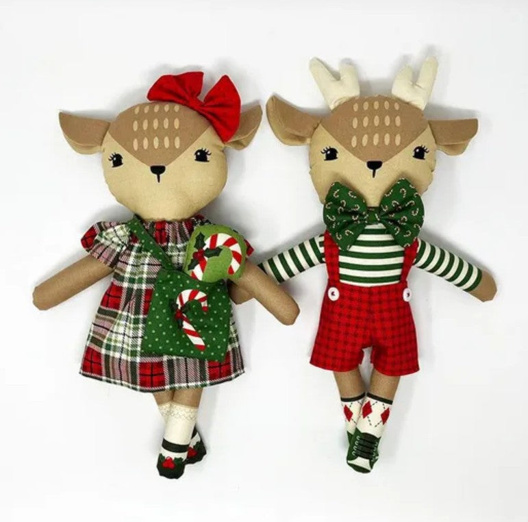 Holiday Cheer Reindeer Doll Panel – Stacy Iest Hsu for Moda Fabrics – Preorder – Arriving May 2026