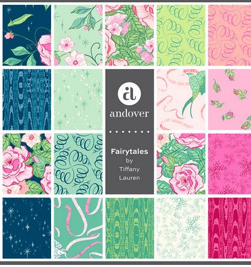 PREORDER – Fairytales Fat Quarter Bundle by Tiffany Lauren for Andover Fabrics – 24 Cuts (Ships March 2026)