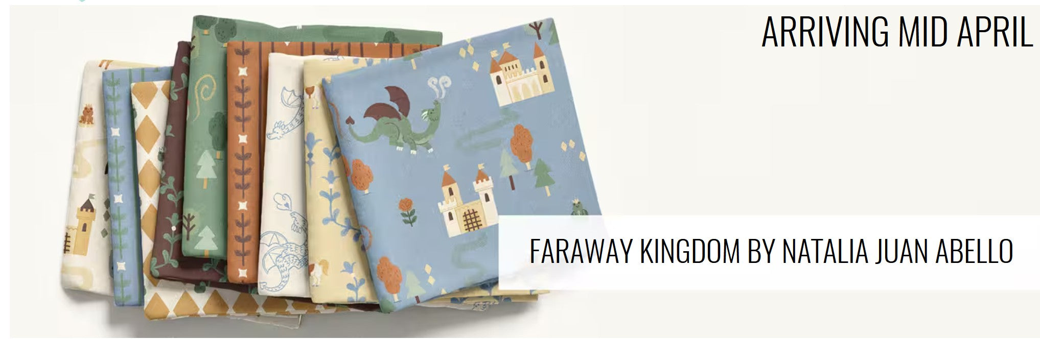 Faraway Kingdom Fabric Rolie Polie- 2.5 inch strips- Riley Blake -Natalia Juan Abelló- April 2026 Shipping