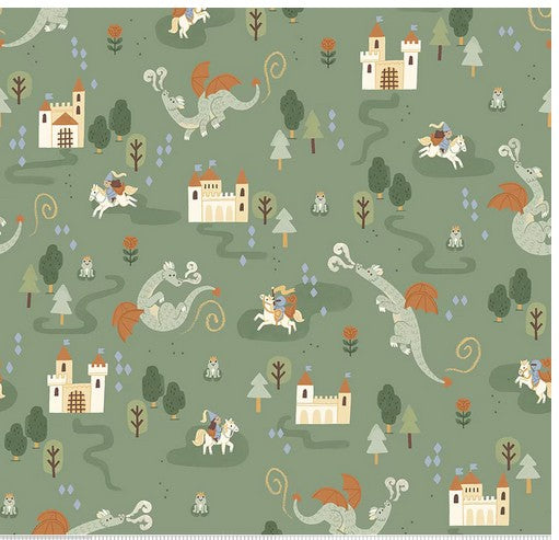 Faraway Kingdom Once Upon a Time Panel Quilt Kit by Natalia Juan Abello Riley Blake Designs 61 x 80 Quilt Preorder Ships April 2026